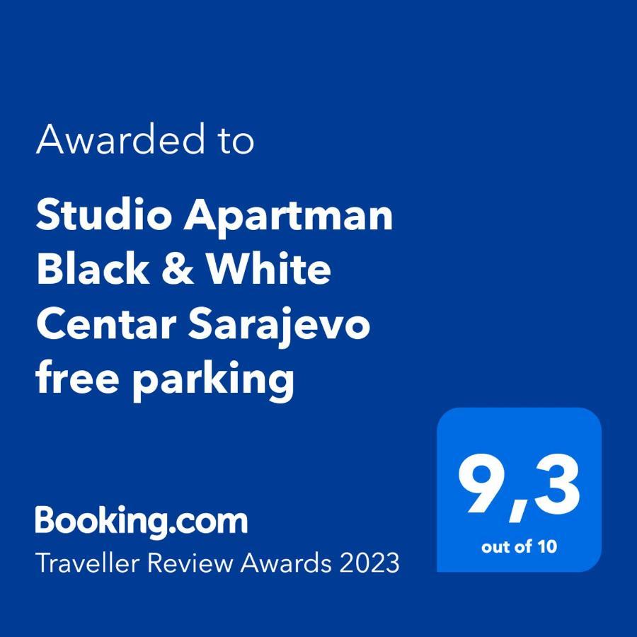Studio Apartman Black & White Centar Sarajevo Free Parking Dış mekan fotoğraf